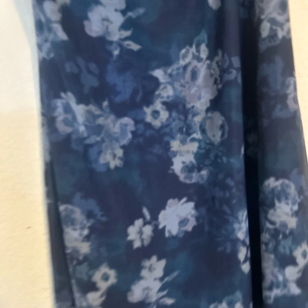 Stitch & Pine Medium Floral Blue Dress Y2K Vibes